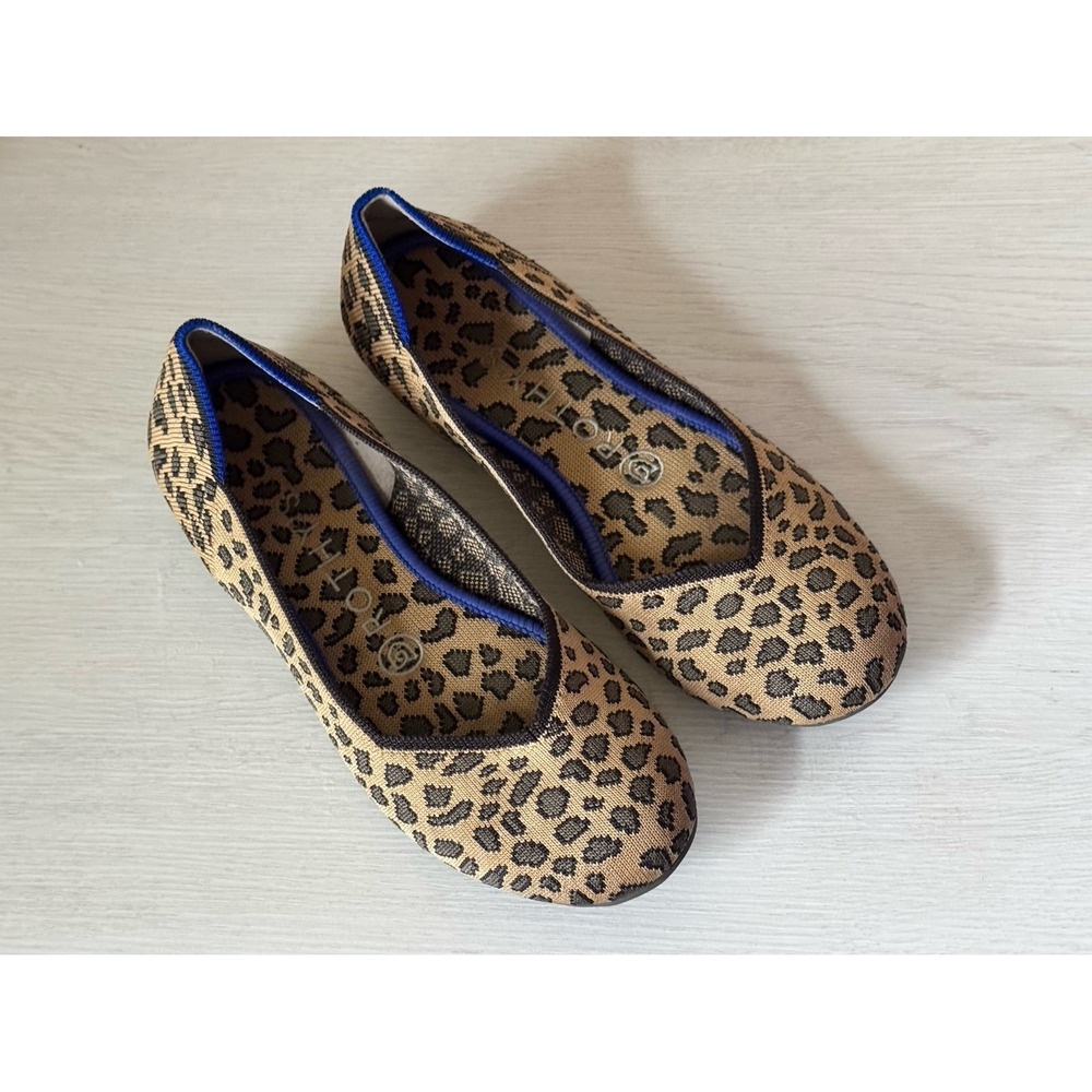 ROTHY'S "the flat" rounded flat in retired animal leopard cheetah print - Picture 3 of 8